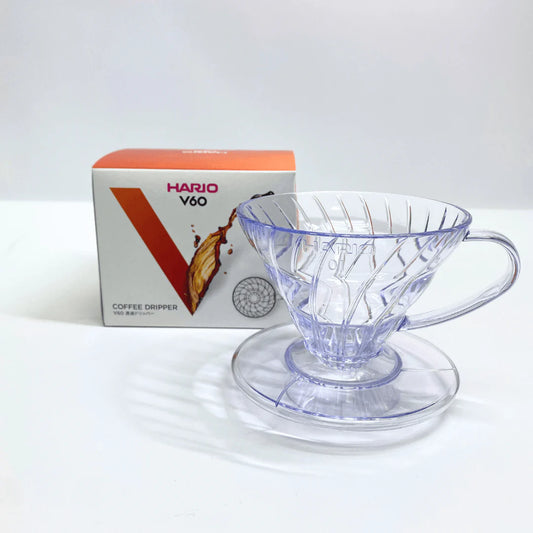 Пластмасов-01-прозрачeн Dripper Hario V60 